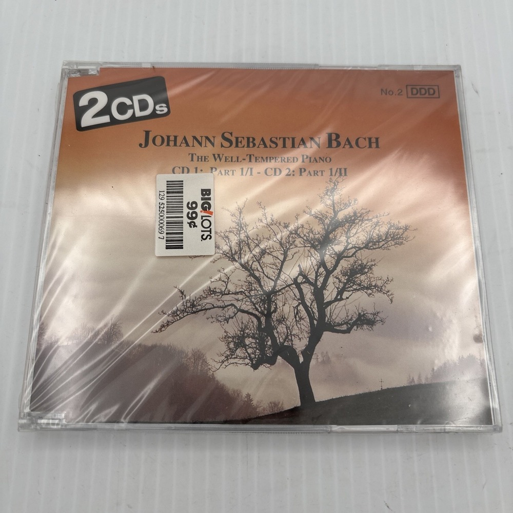 Bach The Well-Tempered Piano Clavier 2 CD Set 1989 Pilz German Import 44 9051-2